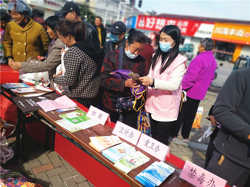 六合区冶山街道妇联开展46115国家安全教育日宣传活动